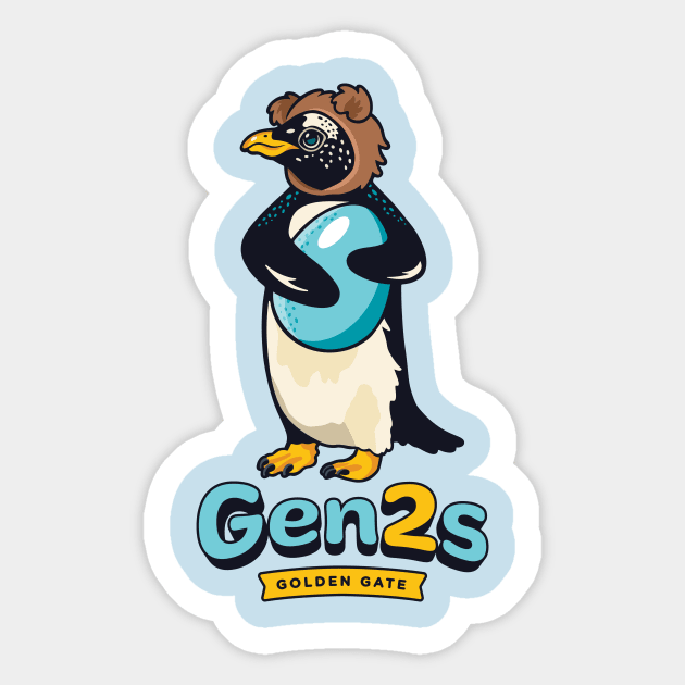 Golden Gate Gen2s Sticker by Hey Riddle Riddle